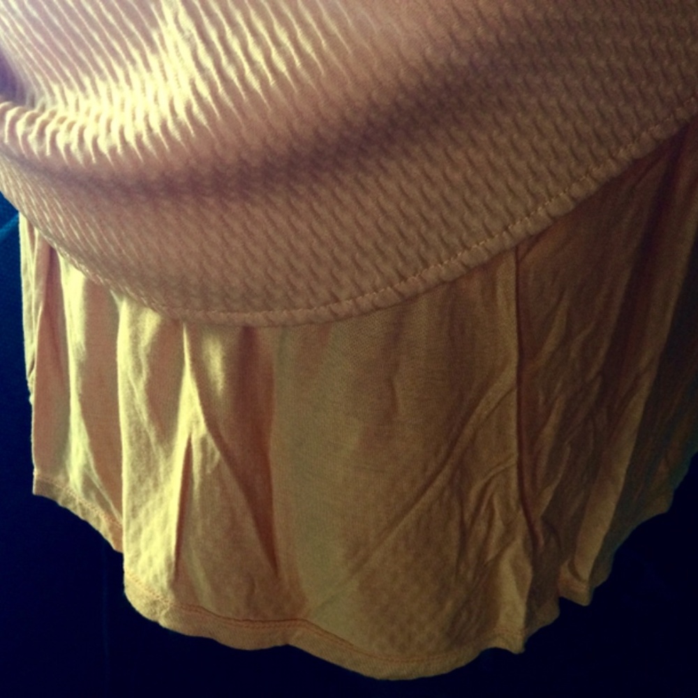 Free People Dress Golden Yellow w/ lace collar 4 - Picture 11 of 13